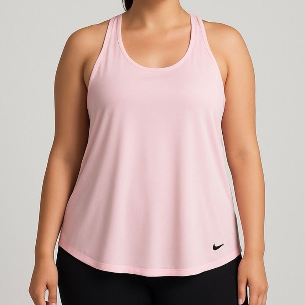 Nike Dri-Fit Pink Racerback Tank Top XL Athletic Workout Gym Running - Picture 16 of 17